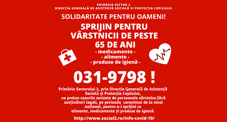 Telefonul vârstnicului 031 – 9798